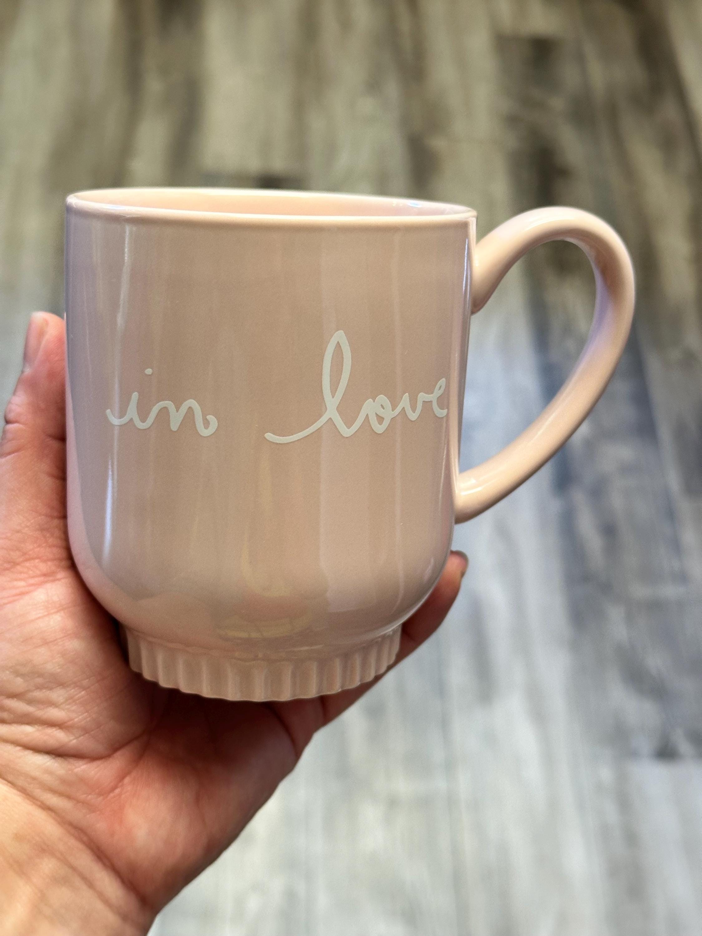 In love Mug 14 oz | Porcelain Coffee Cup. Ship Fast!