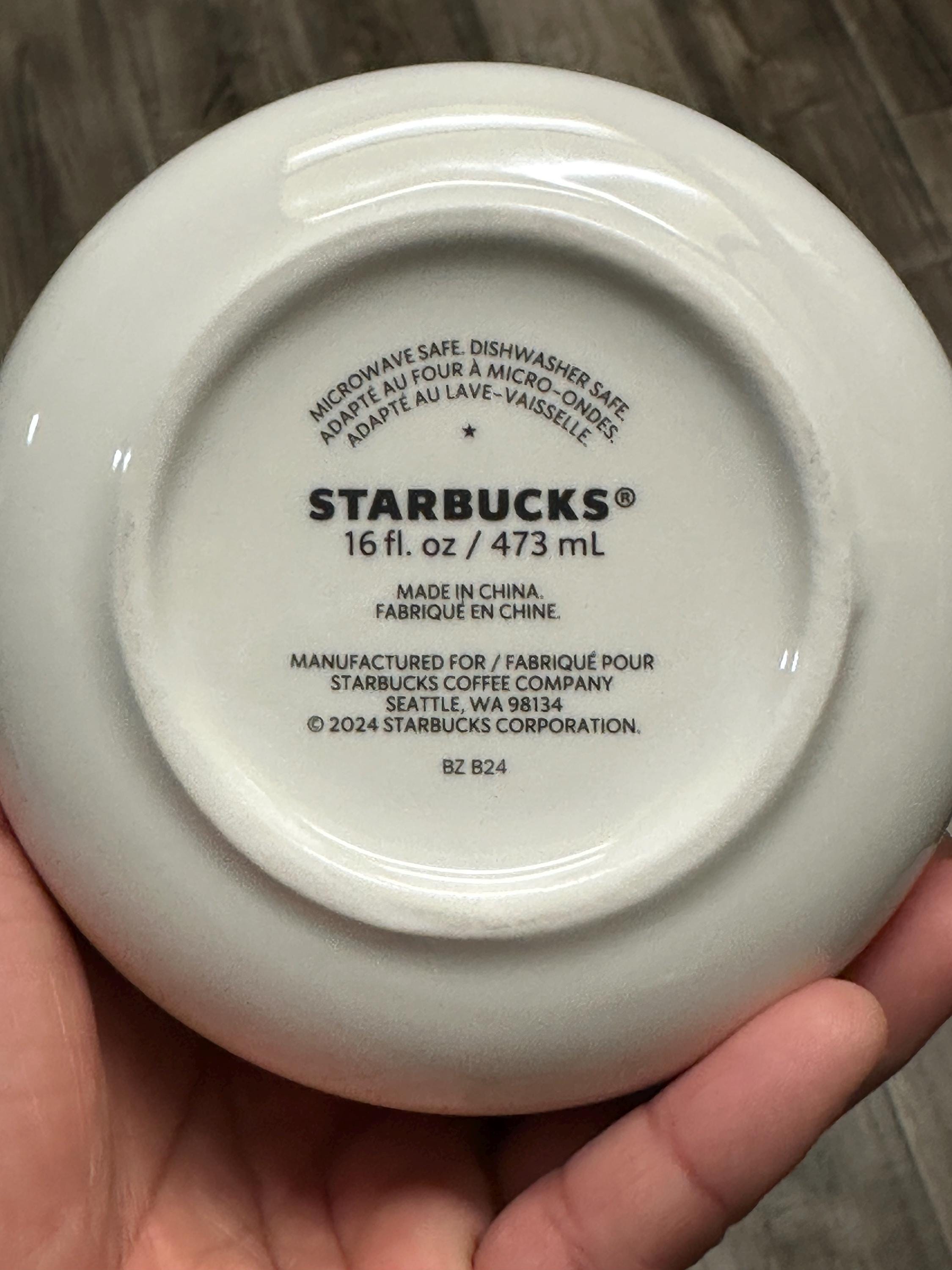 Starbucks Holiday Ceramic Swirl Candy Cane Mug 16oz, 2024. Ship Fast!