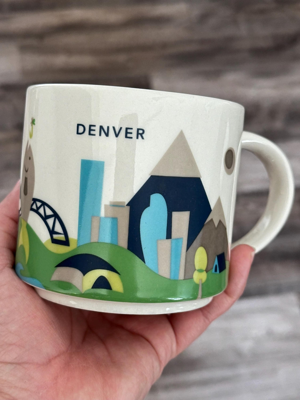 Starbucks Denver “You Are Here” YAH Collection 14oz Coffee Mug 2013. Ship Fast!