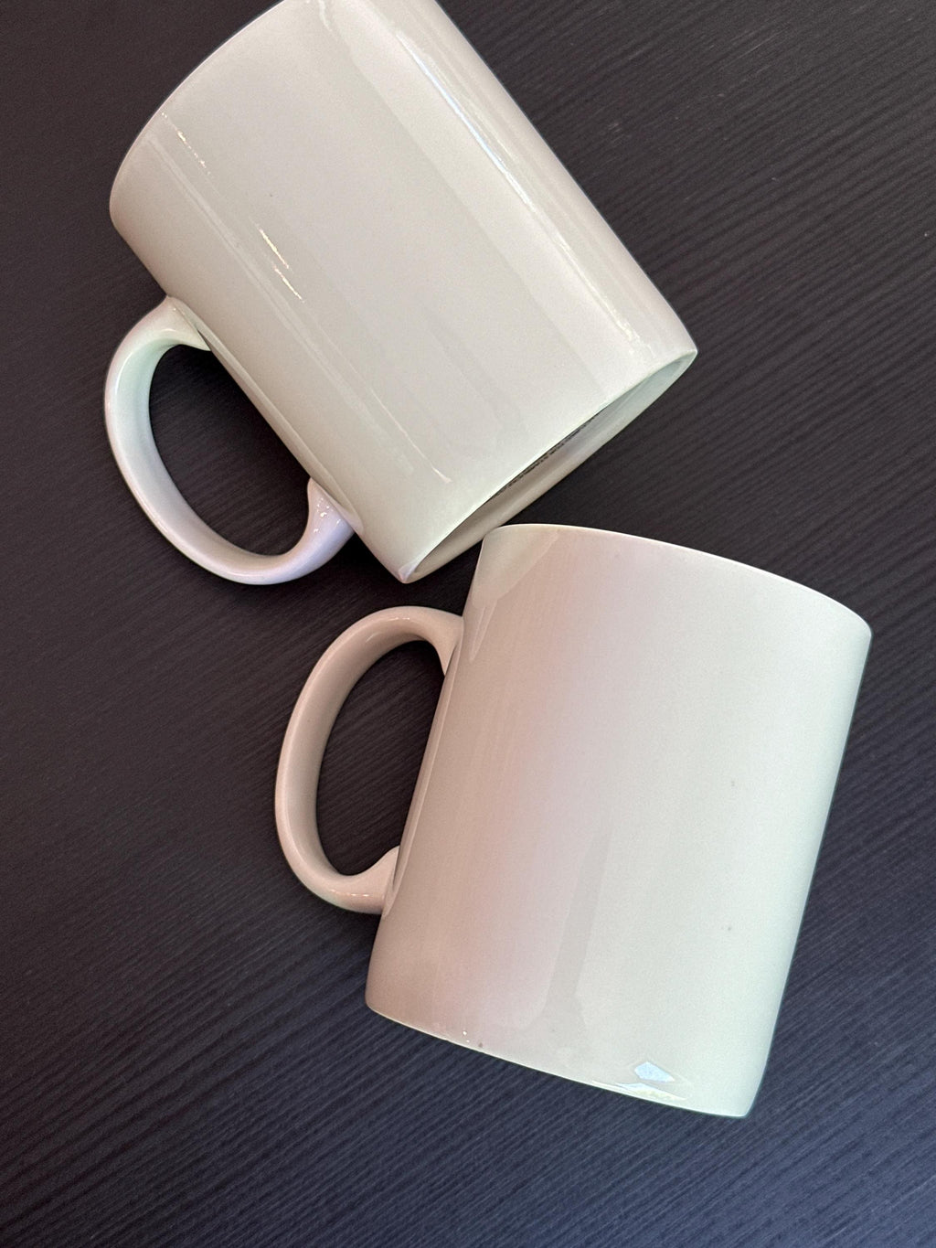 Starbucks White Green Logo Mug Set of 2 12oz Coffee Cups 2016 EUC