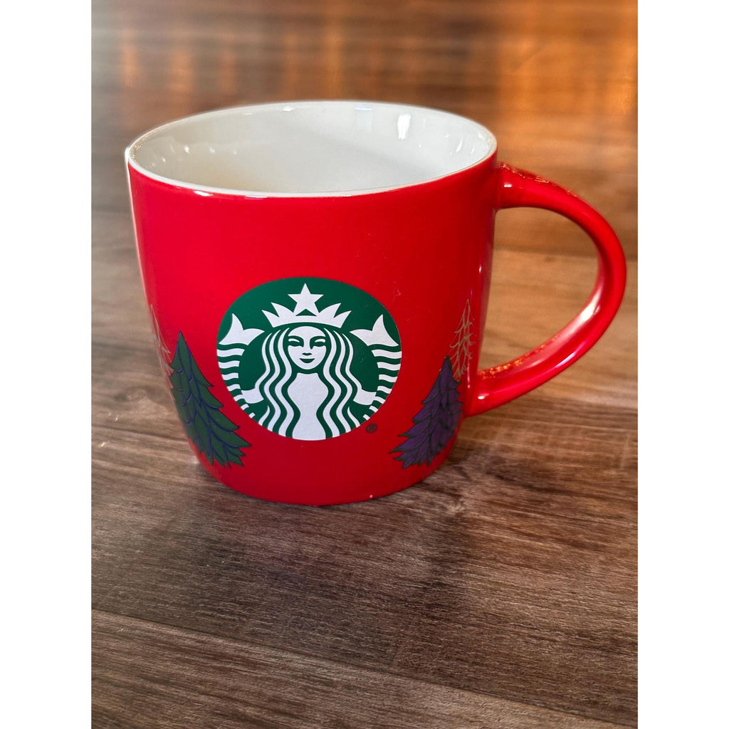 Rare 2020 Starbucks Red Holiday Trees Siren Mug - 18 oz Collectible. Ship Fast!