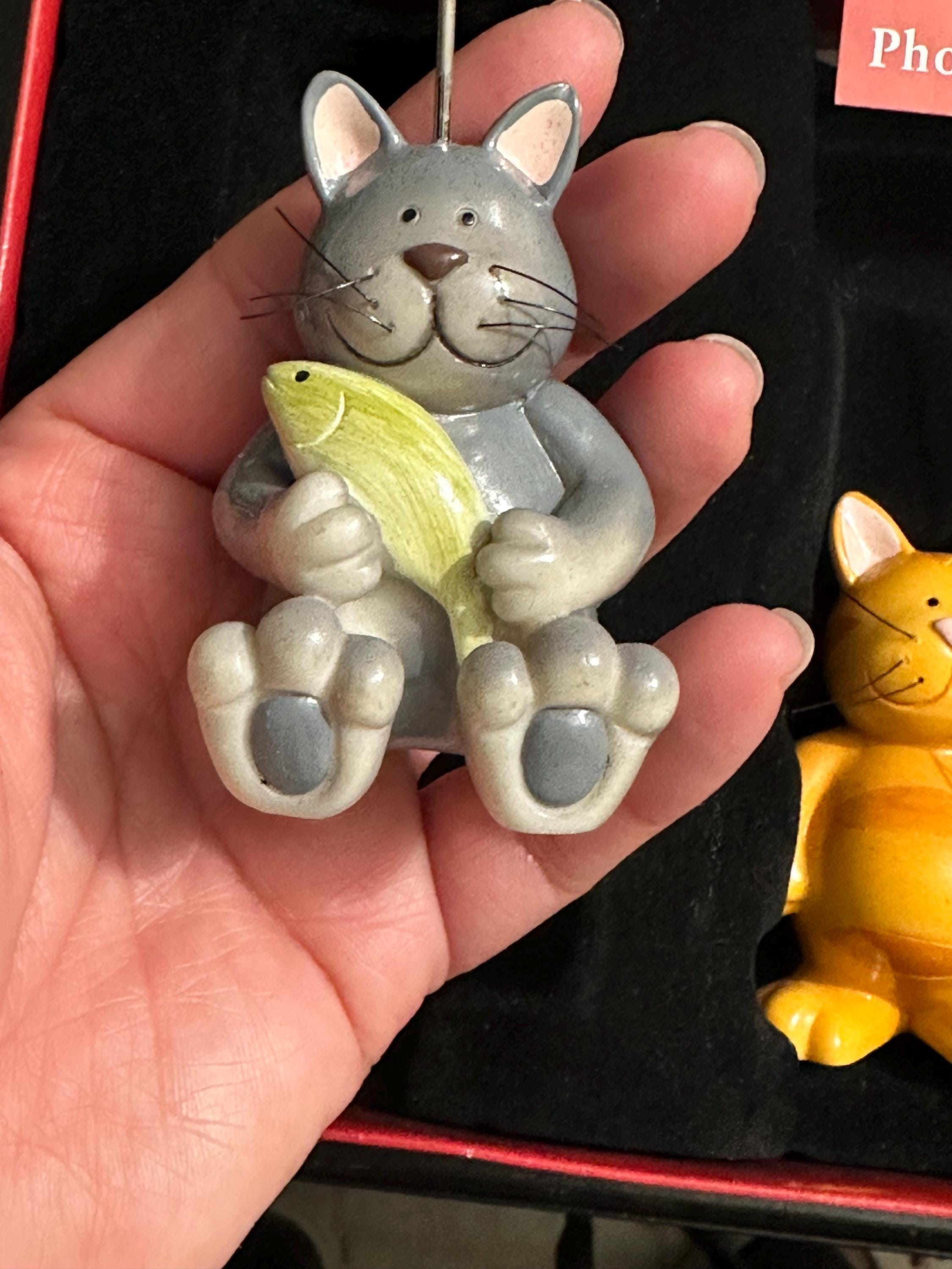 Cat Photo Holders Set of 3 | Cat Lover Desk Decor | Ships Fast!