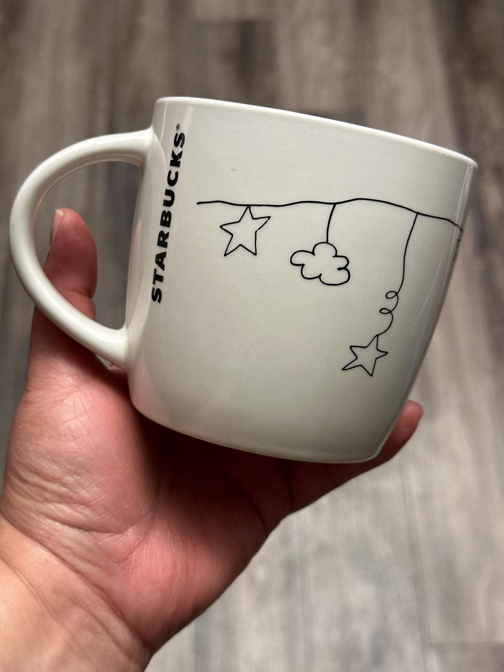 Starbucks Harvest Moon Woman Ladder Mug 14oz Coffee Cup GUC