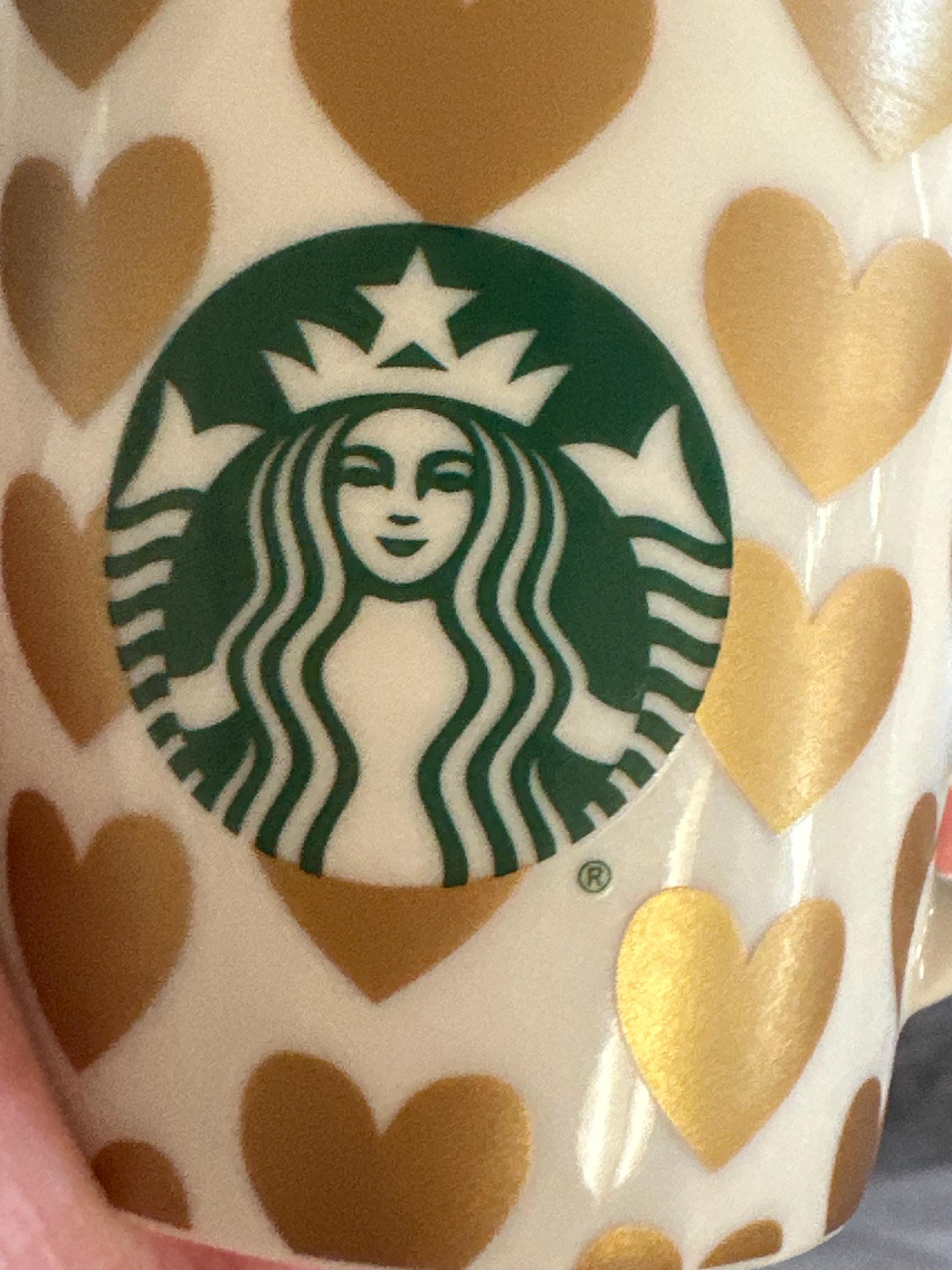 Starbucks 2015 Limited Edition Mini Espresso Cup 3oz – Golden Hearts. Ship Fast!