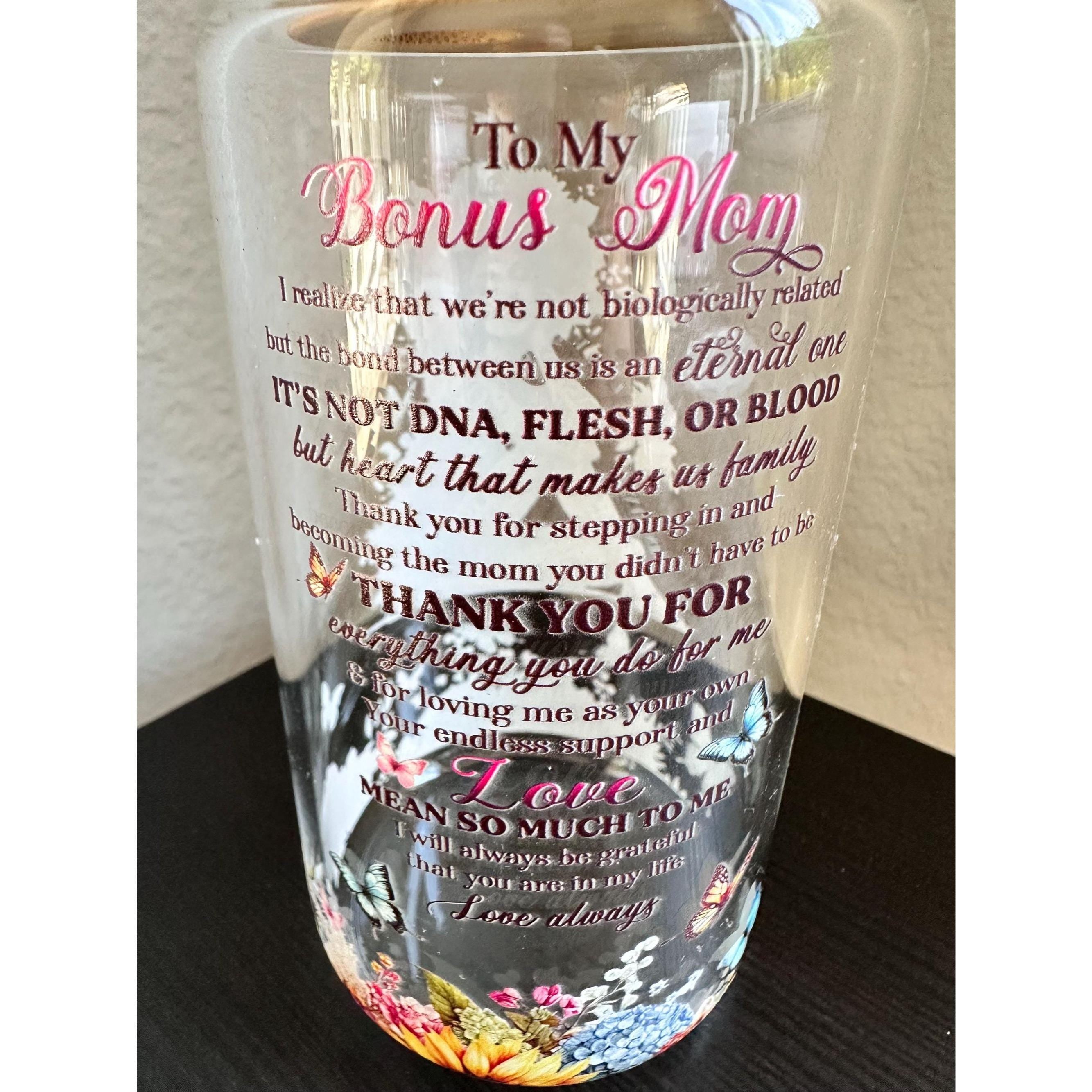 You Are Enough Glass Cup 16oz Bamboo Lid Straw Affirmation Gift
