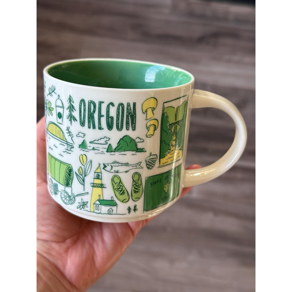 Starbucks Oregon Been There Series Mug 14oz Across the Globe Coffee Cup | Ships Fast.