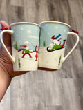Starbucks Holiday Dog Sled Mug Set of 2 – 8 oz. 2011 | Ship Fast! | Little Joy Market