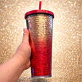 Starbucks 2018 Red Ombre Sequin Tumbler 24 oz Cold Cup | Little Joy Market