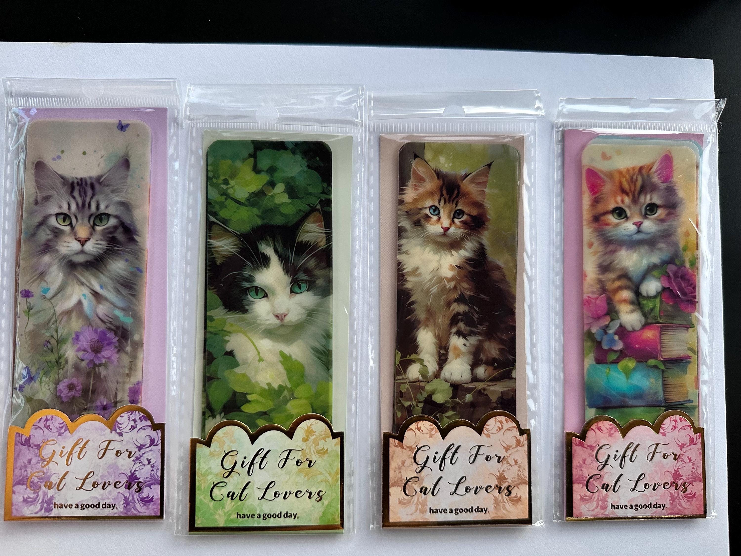 Kitten Peek-a-Boo Bookmarks Set of 5, Cat Lover Reading Accessories | Little Joy Market