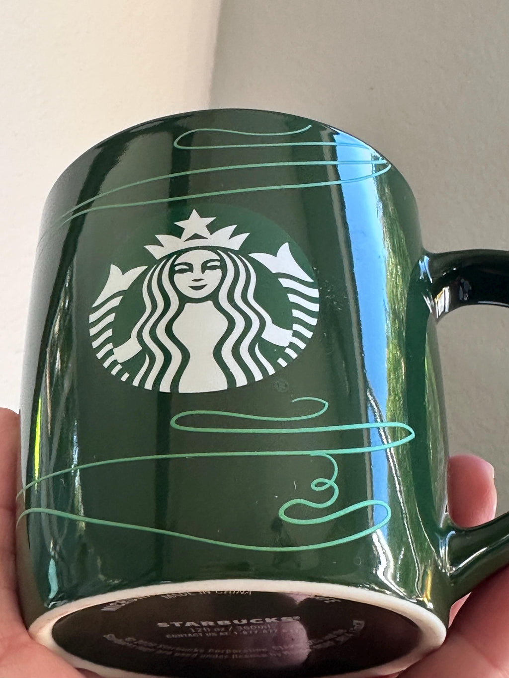 Starbucks Green Holiday Mug, 2020 Collector Cup (12 oz). Ship fast!