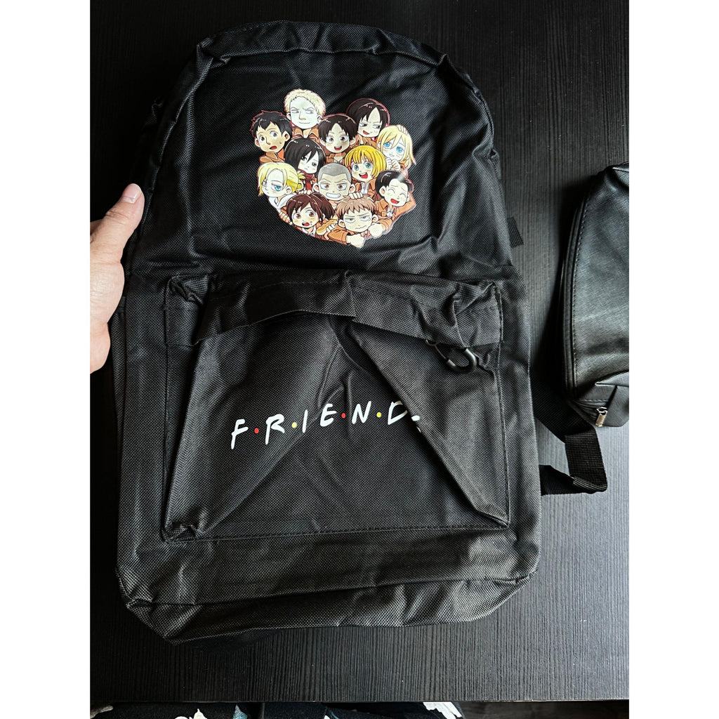 Friends Style Backpack Lightweight School Travel Bag. Ship Fast
