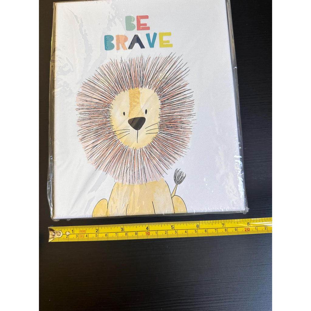 Safari Animal Canvas Prints: Baby Room Decor, Wooden Photo Props, Clip Holder