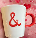Starbucks You & and Me Ceramic Mug 12 oz White Red Love 2013 | Ship fast. | Little Joy Market