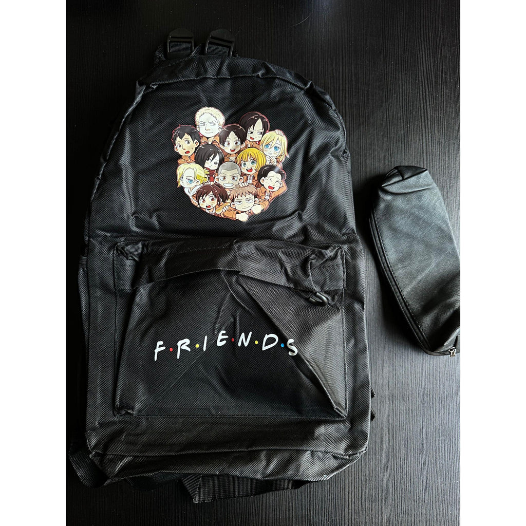 Friends Style Backpack Lightweight School Travel Bag. Ship Fast