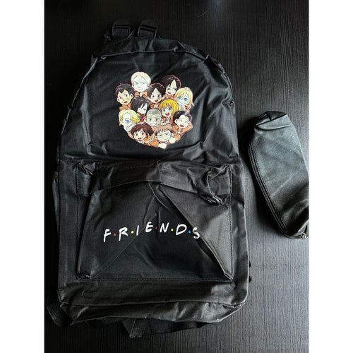 Friends Style Backpack Lightweight School Travel Bag. Ship Fast