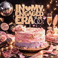 In My Engaged Era Cupcake Topper: Rose Gold Glitter Engagement Party Decor. Ship Fast! | Little Joy Market
