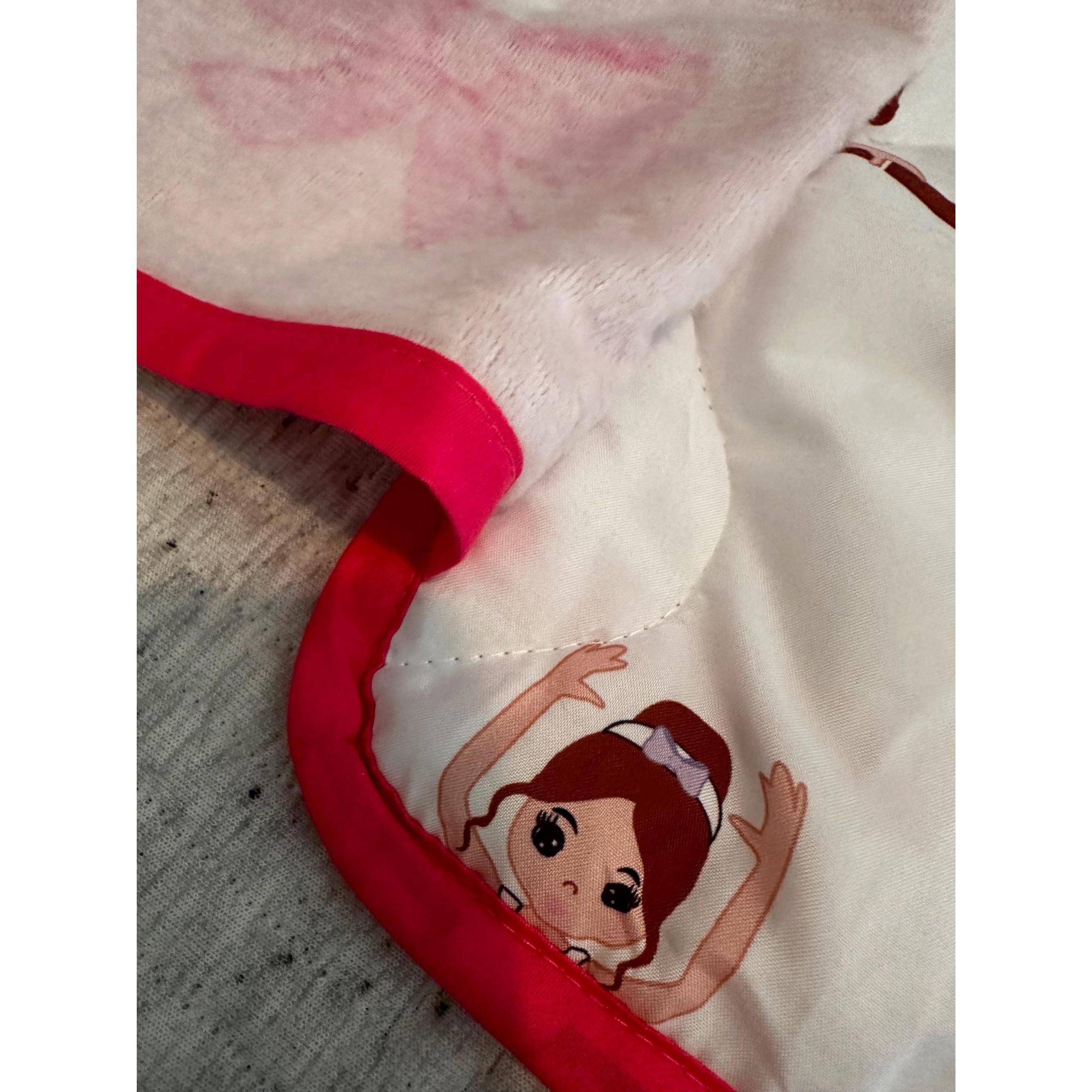 Ballerina Toddler Nap Mat – Roll-Up Sleeping Bag with Pillow. Ship Fast!
