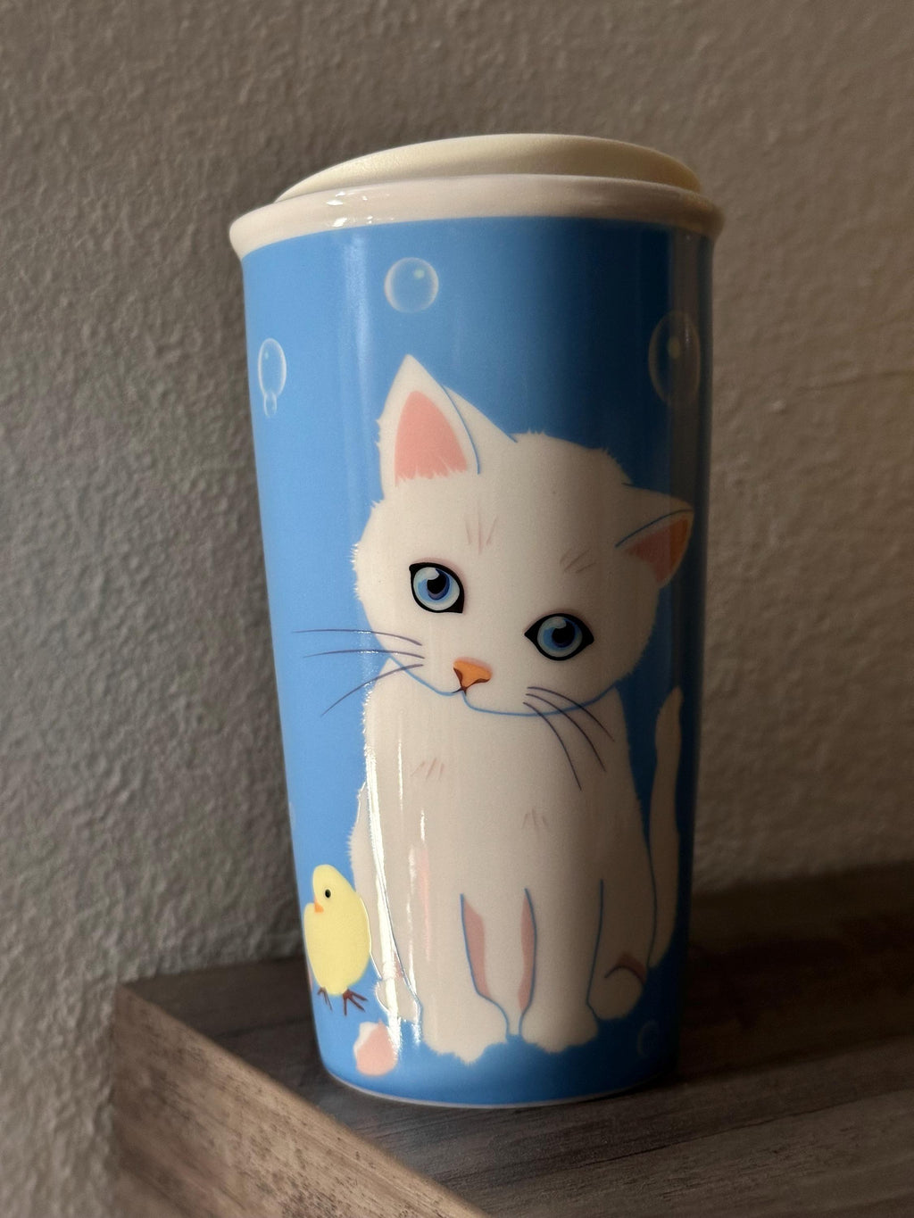 Starbucks Paul & Joe Cat Travel Tumbler 12oz Coffee Cup 2018 EUC. Ship Fast!