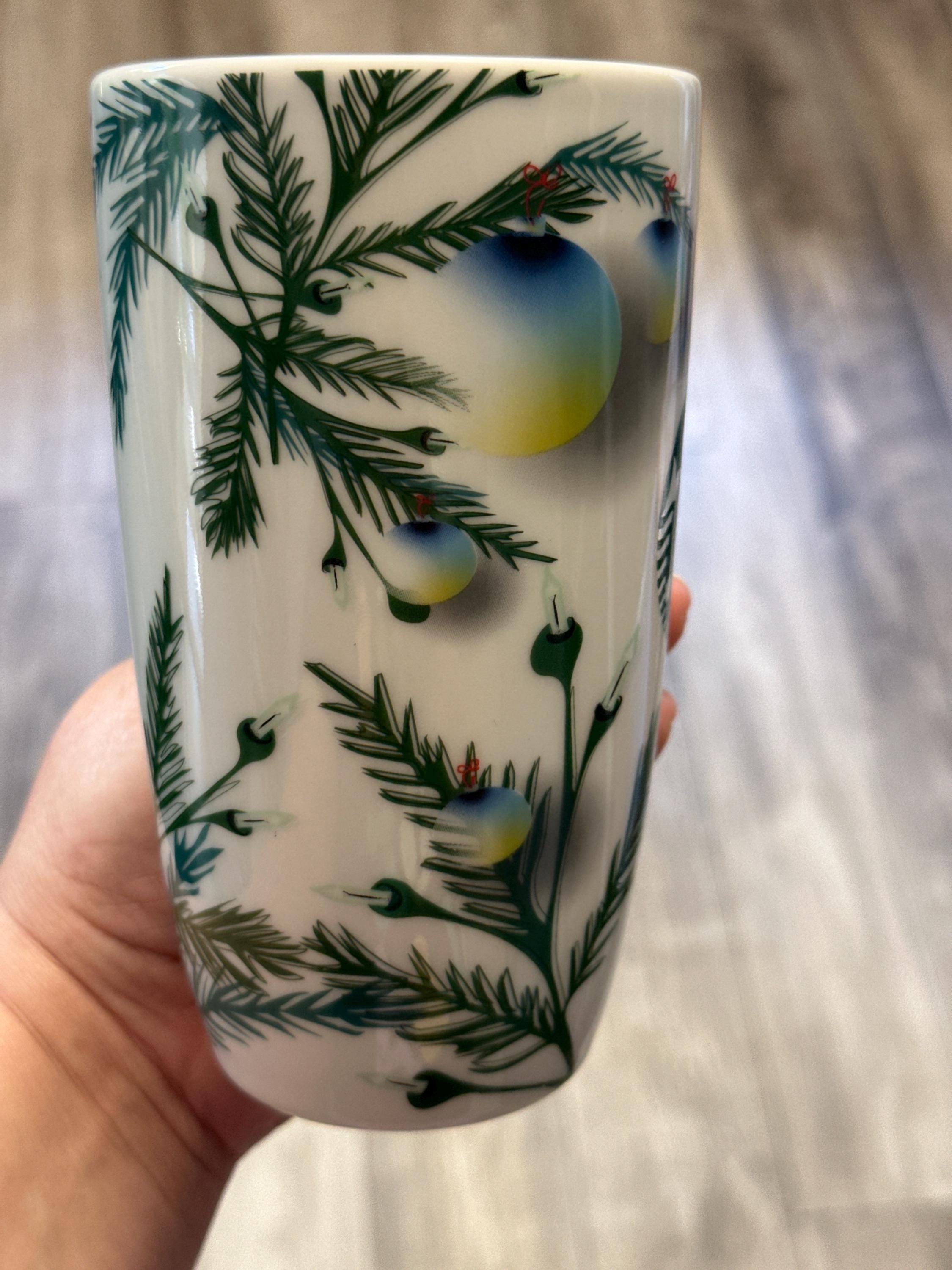 Starbucks Christmas Mug 15oz Pine Needle Ornament Design 2020 GUC