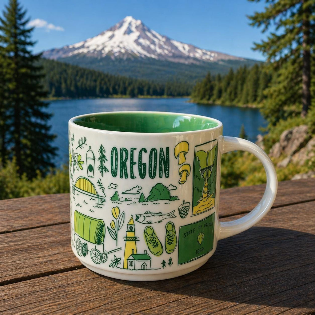 Starbucks Oregon Been There Series Mug 14oz Across the Globe Coffee Cup | Ships Fast. | Little Joy Market