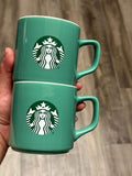 Starbucks Mint Green Coffee Mug Set of 2. 11oz. 2021 EUC. Ship Fast! | Little Joy Market