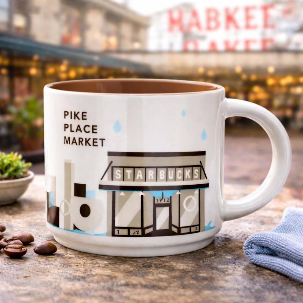 Starbucks Pike Place Market You Are Here Mug Collectible. Ship Fast! | Little Joy Market