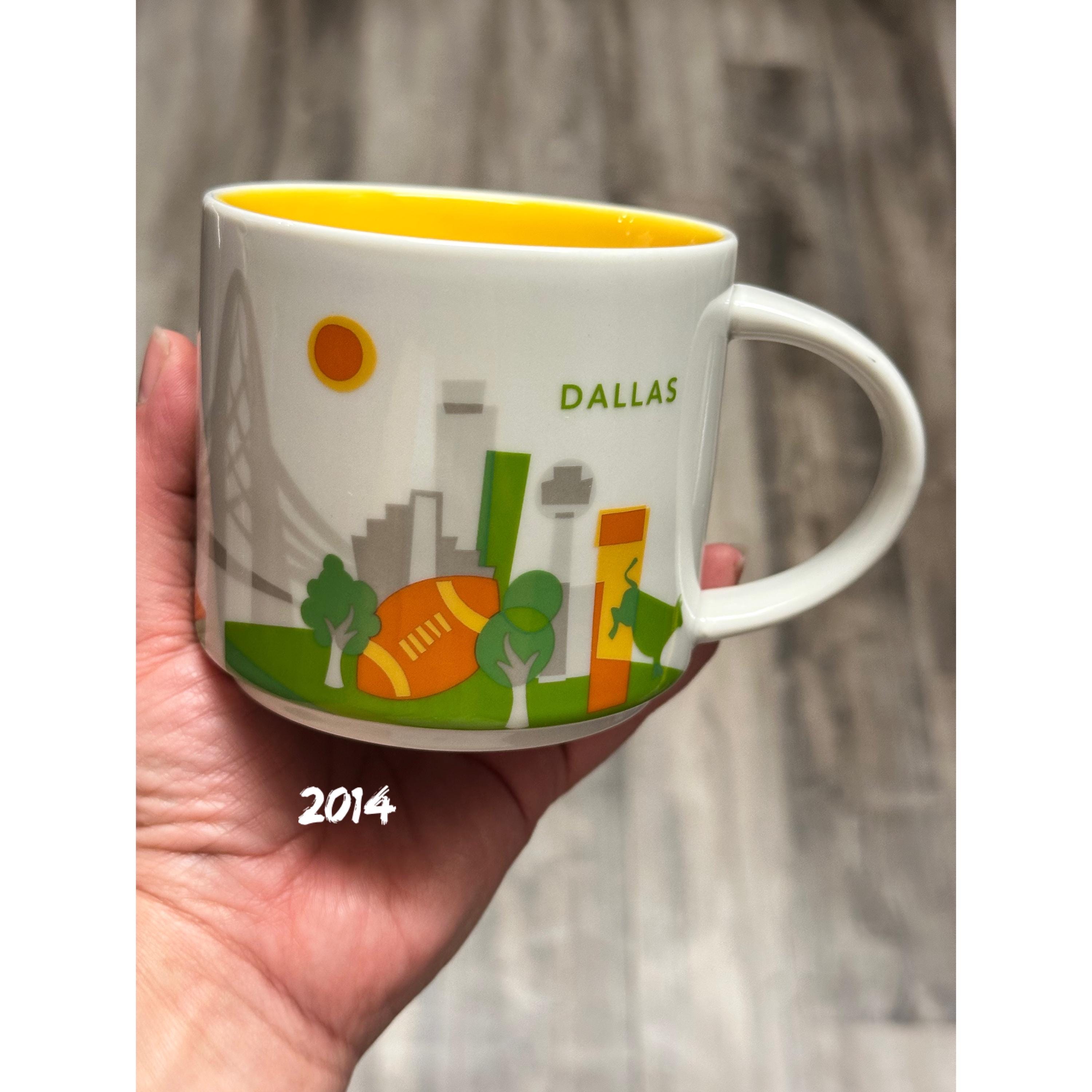 Starbucks Dallas You Are Here Mug 14 oz Collectible Coffee Cup. Ship Fast!