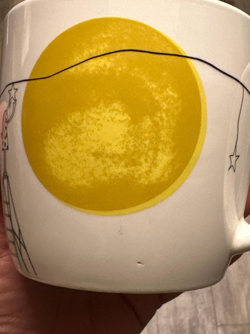 Starbucks Harvest Moon Woman Ladder Mug 14oz Coffee Cup GUC