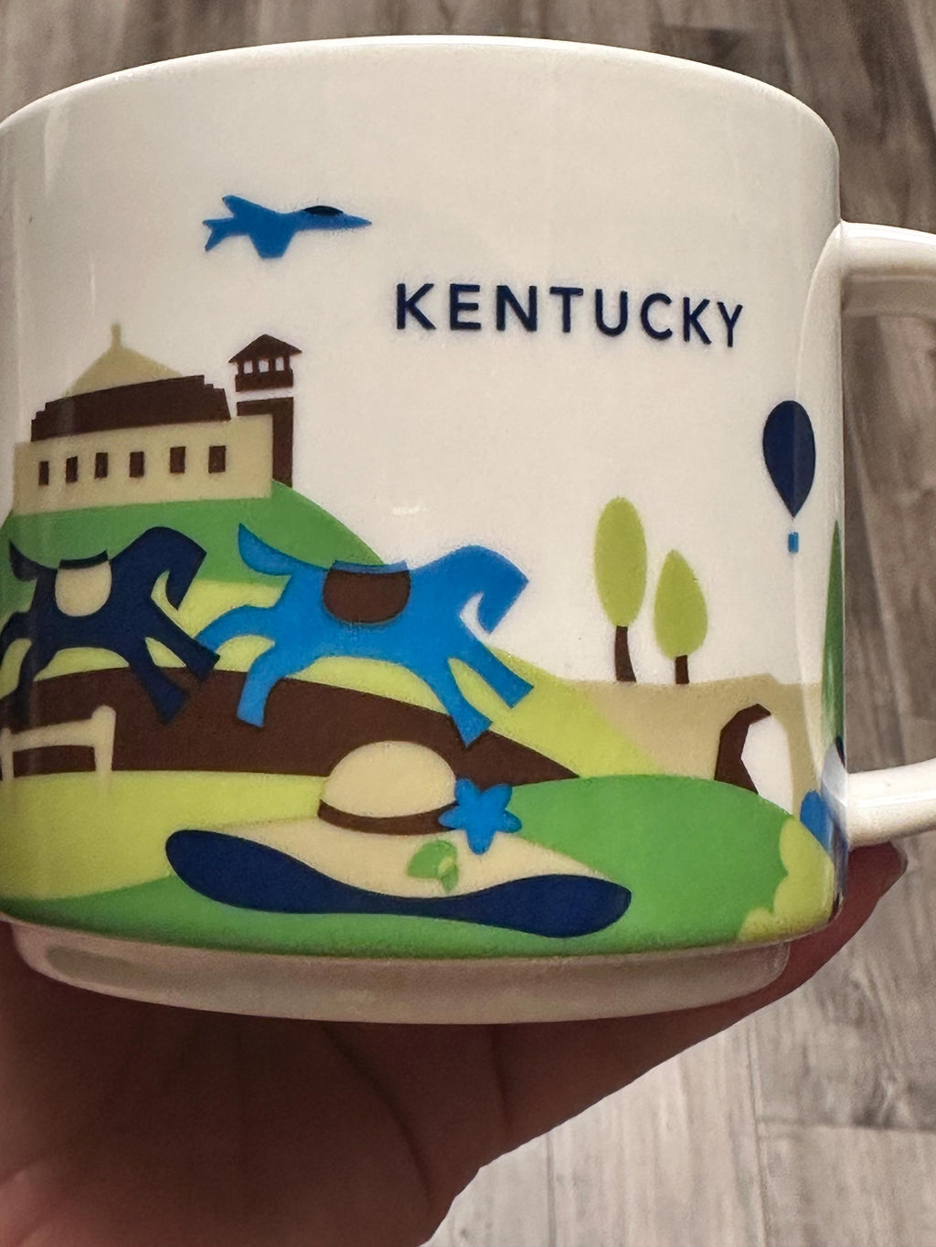 Starbucks Kentucky You Are Here Collection 14oz Ceramic Coffee Cup. Ship Fast!