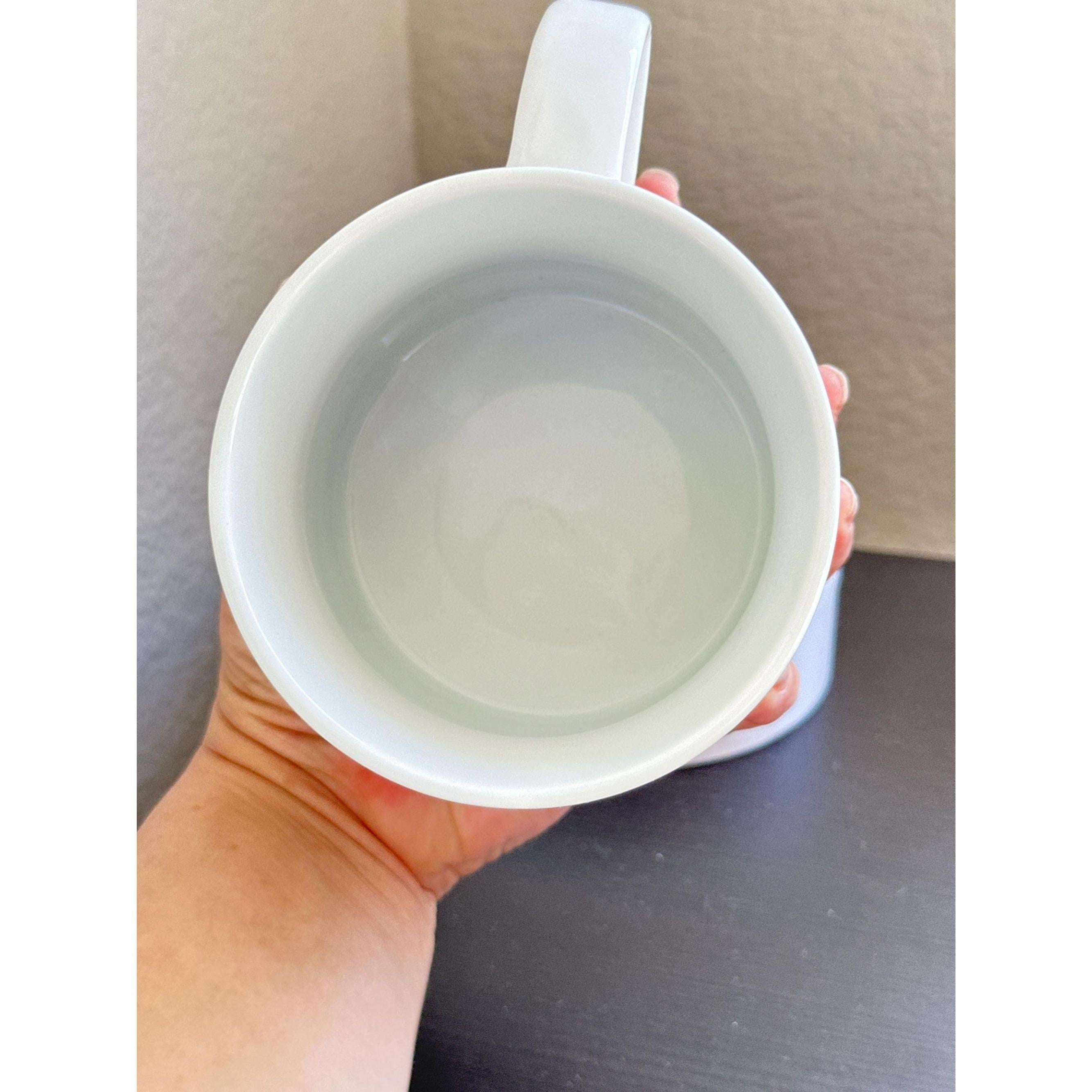 Starbucks White Stacking Mug | Red Rim, 16oz, 2012 Retired Collector Coffee Mug