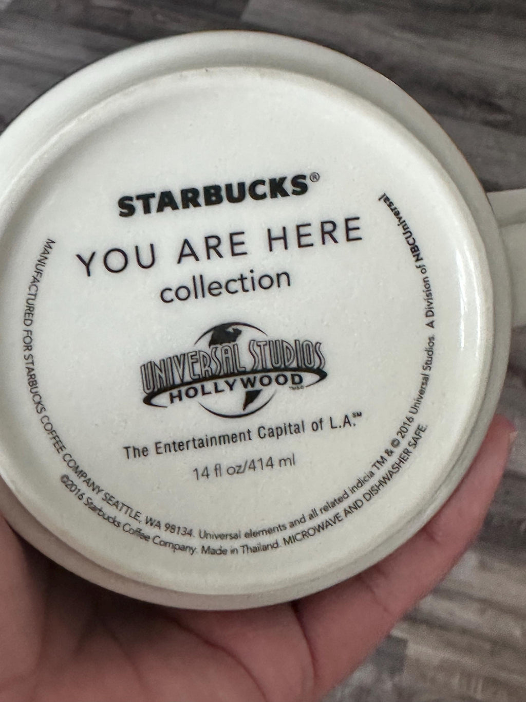 Universal Studios Hollywood You Are Here Starbucks Mug. Ship Fast!