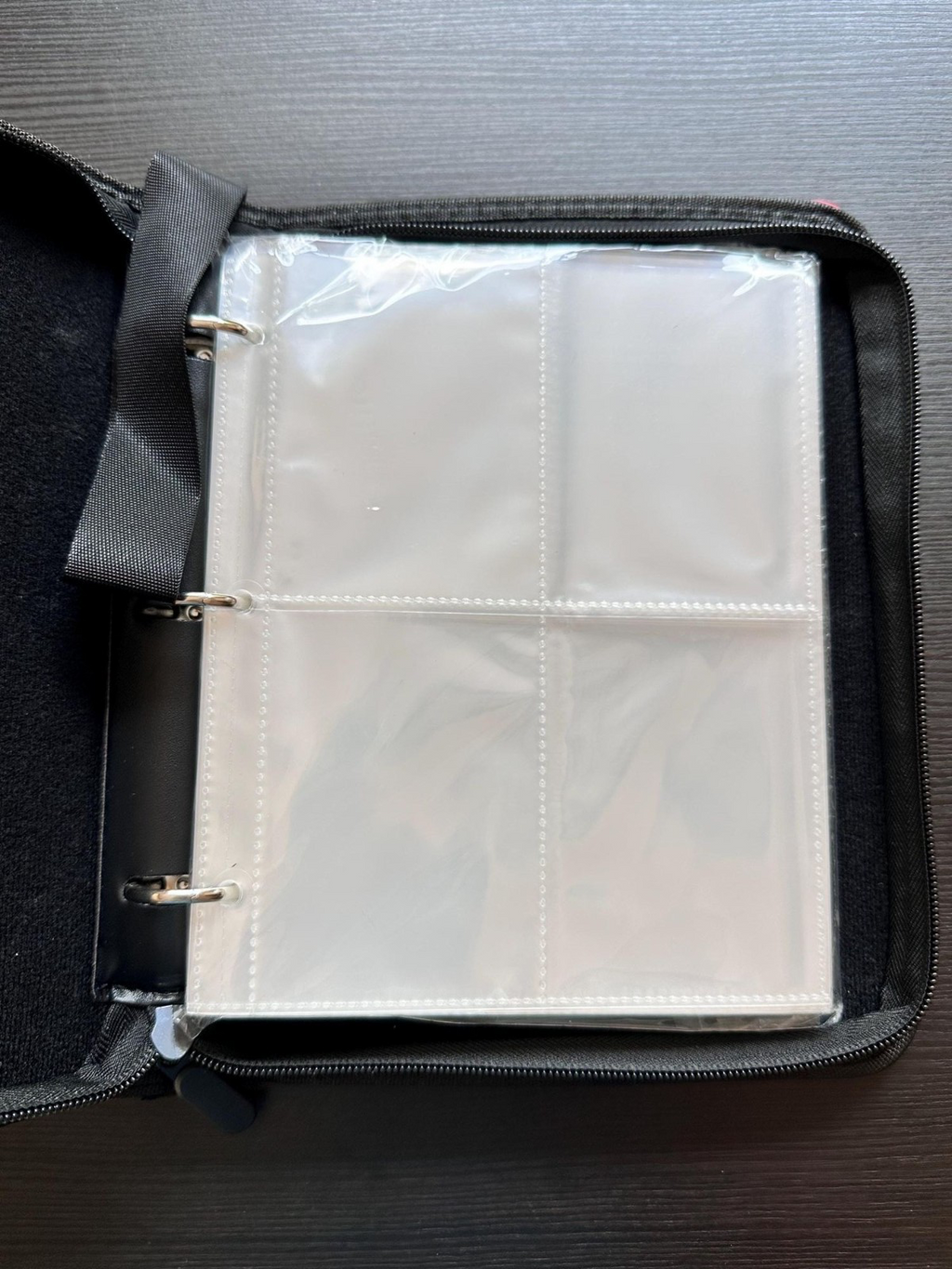 Trading Card Binder – orange/Black, 50 Sleeves, 9.5x7", Compatible with Pokémon Cards